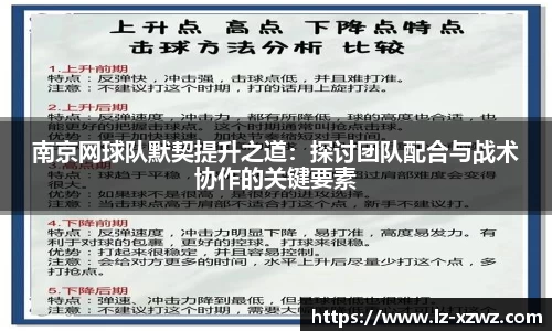 南京网球队默契提升之道：探讨团队配合与战术协作的关键要素